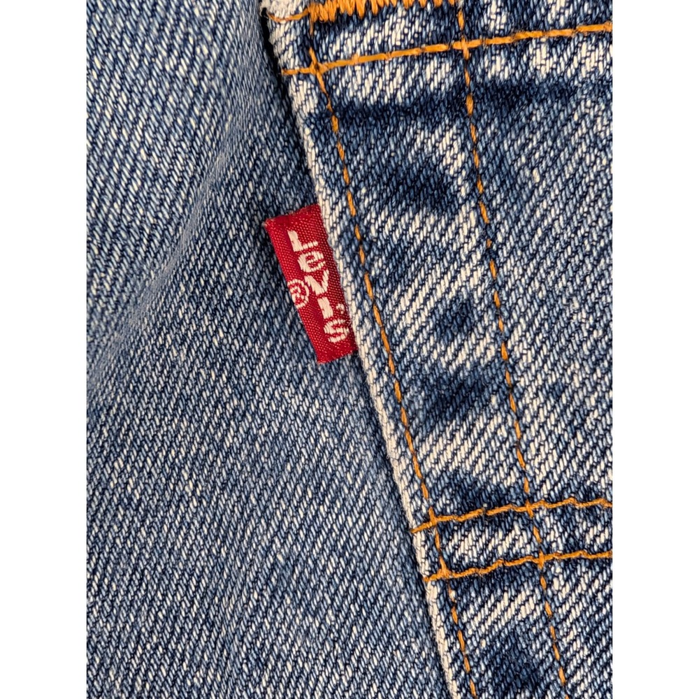 Vintage Levis 505 Jean Shorts Jorts Mens 34 (31" Waist) Blue Denim 90s Y2K - Picture 5 of 10